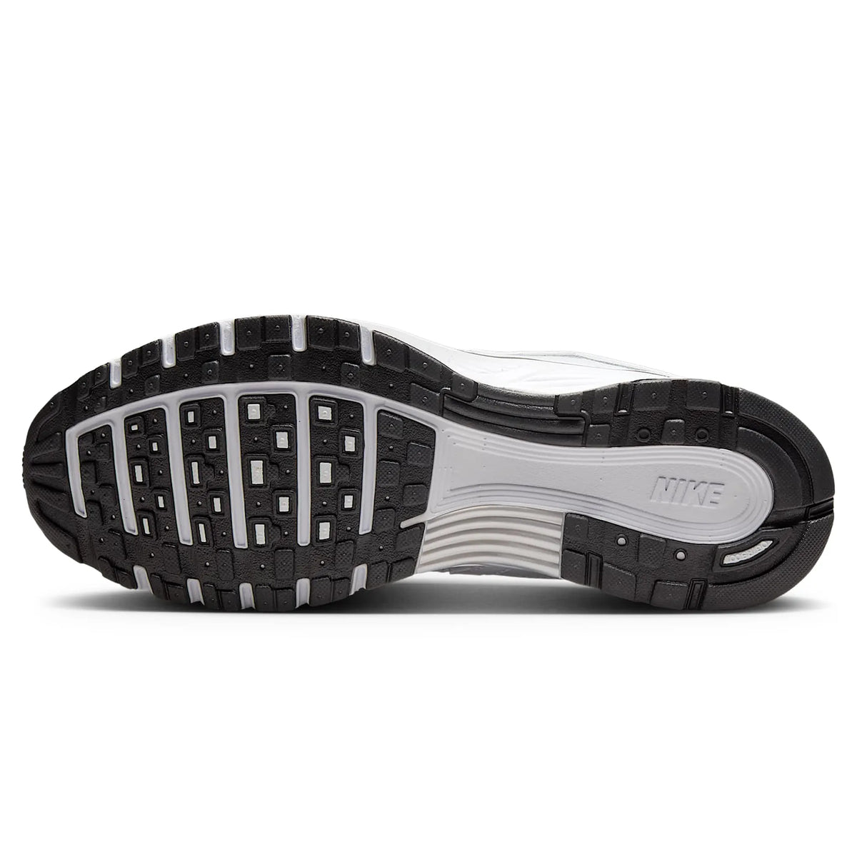 Nike White P-6000 Metallic Silver Black Sneakers