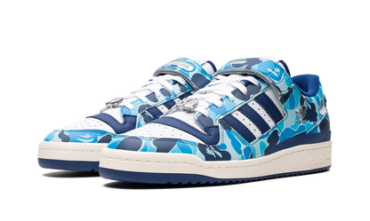 Adidas Blue Forum 84 Low Bape 30th Anniversary Camo Sneakers