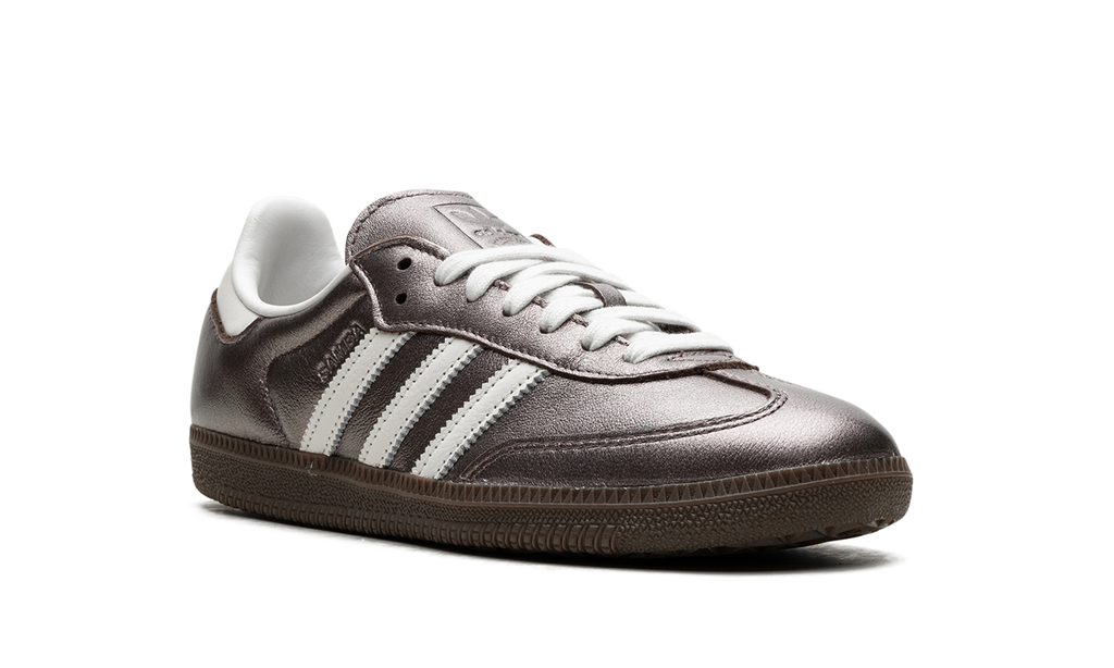 Adidas Samba White Metallic Purple Sneakers