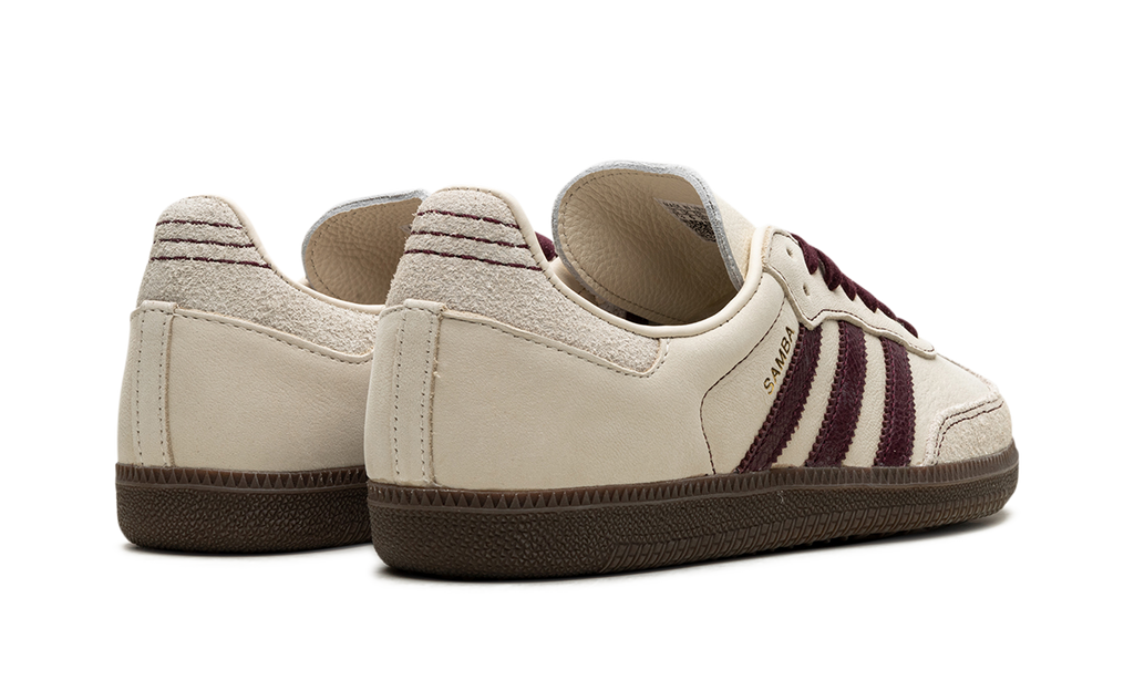 Adidas Samba White Wonder Maroon Sneakers
