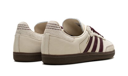 Adidas Samba White Wonder Maroon Sneakers