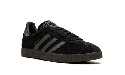 Adidas Black Gazelle Gold Sneakers