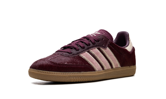 Adidas Samba Maroon Sand Strata Pony Sneakers