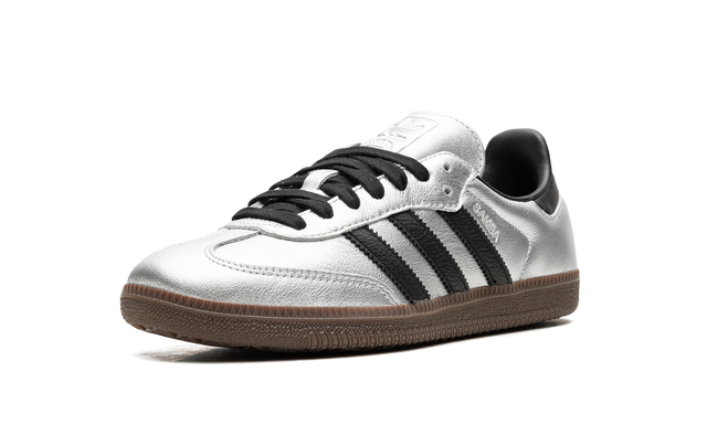 Adidas Samba Black Silver Metallic Gum Sneakers