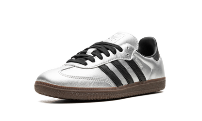 Adidas Samba Black Silver Metallic Gum Sneakers