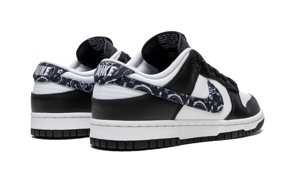 Nike Dunk Low Black Paisley Sneakers