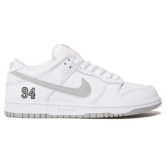 Nike Dunk Low White Supreme x SB Sneakers