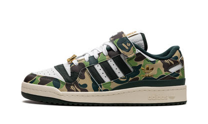 Adidas Green Forum 84 Low Bape 30th Anniversary Camo Sneakers