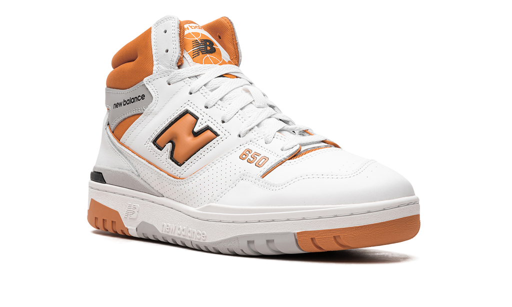 New Balance White 650 White/Canyon Sneakers