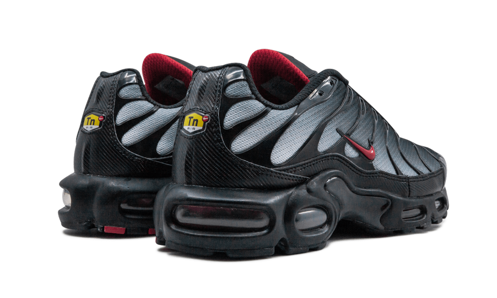 Nike Air Max Blue Plus and Red Sneakers