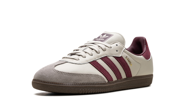 Adidas Samba Grey Putty Maroon Sneakers