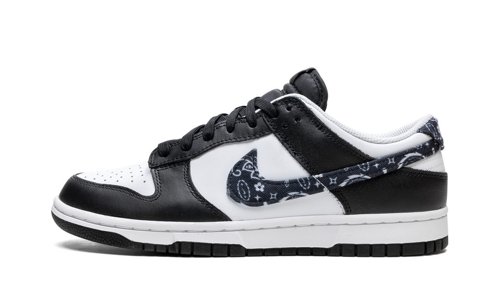 Nike Dunk Low Black Paisley Sneakers