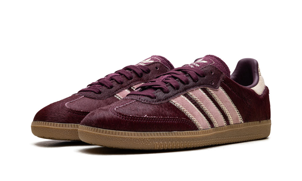 Adidas Samba Maroon Sand Strata Pony Sneakers