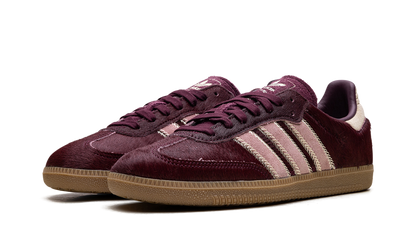 Adidas Samba Maroon Sand Strata Pony Sneakers