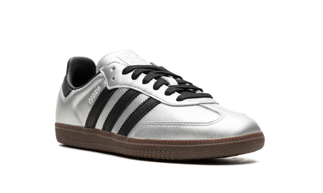 Adidas Samba Black Silver Metallic Gum Sneakers