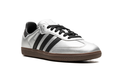 Adidas Samba Black Silver Metallic Gum Sneakers