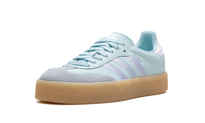 Adidas Sambae Silver Almost Blue Metallic Gum Sneakers