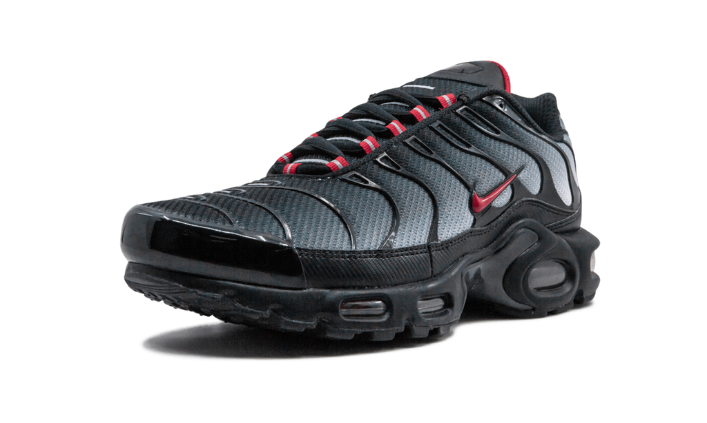 Nike Air Max Blue Plus and Red Sneakers